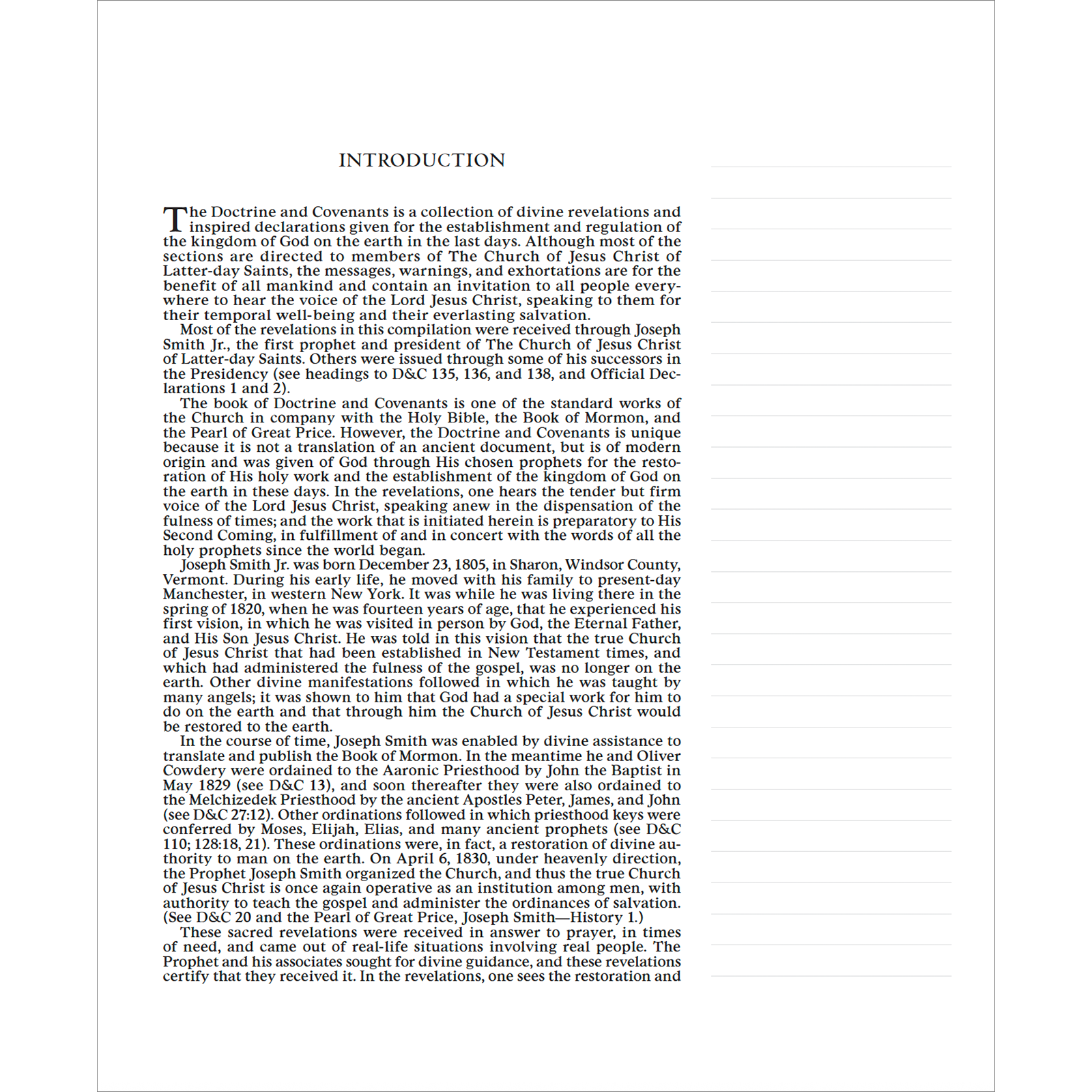 The Doctrine and Covenants and Pearl of Great Price, Journal Edition, Blue Floral (No Index), , large image number 2