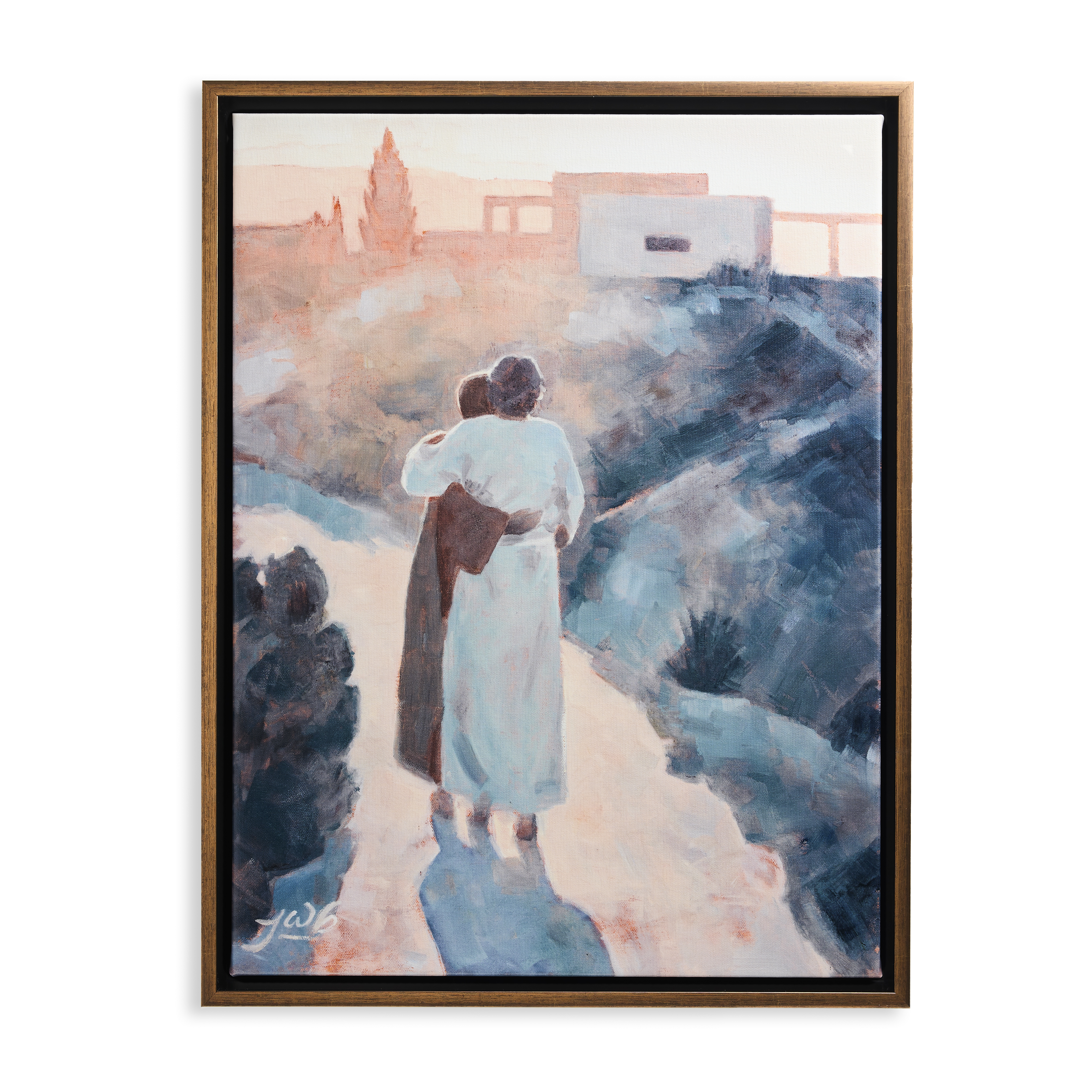 Welcome Home (21x16 Framed Canvas Print)