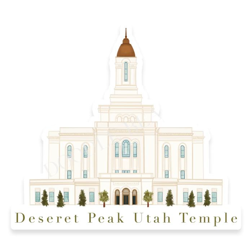 Deseret Peak Utah Temple Sticker