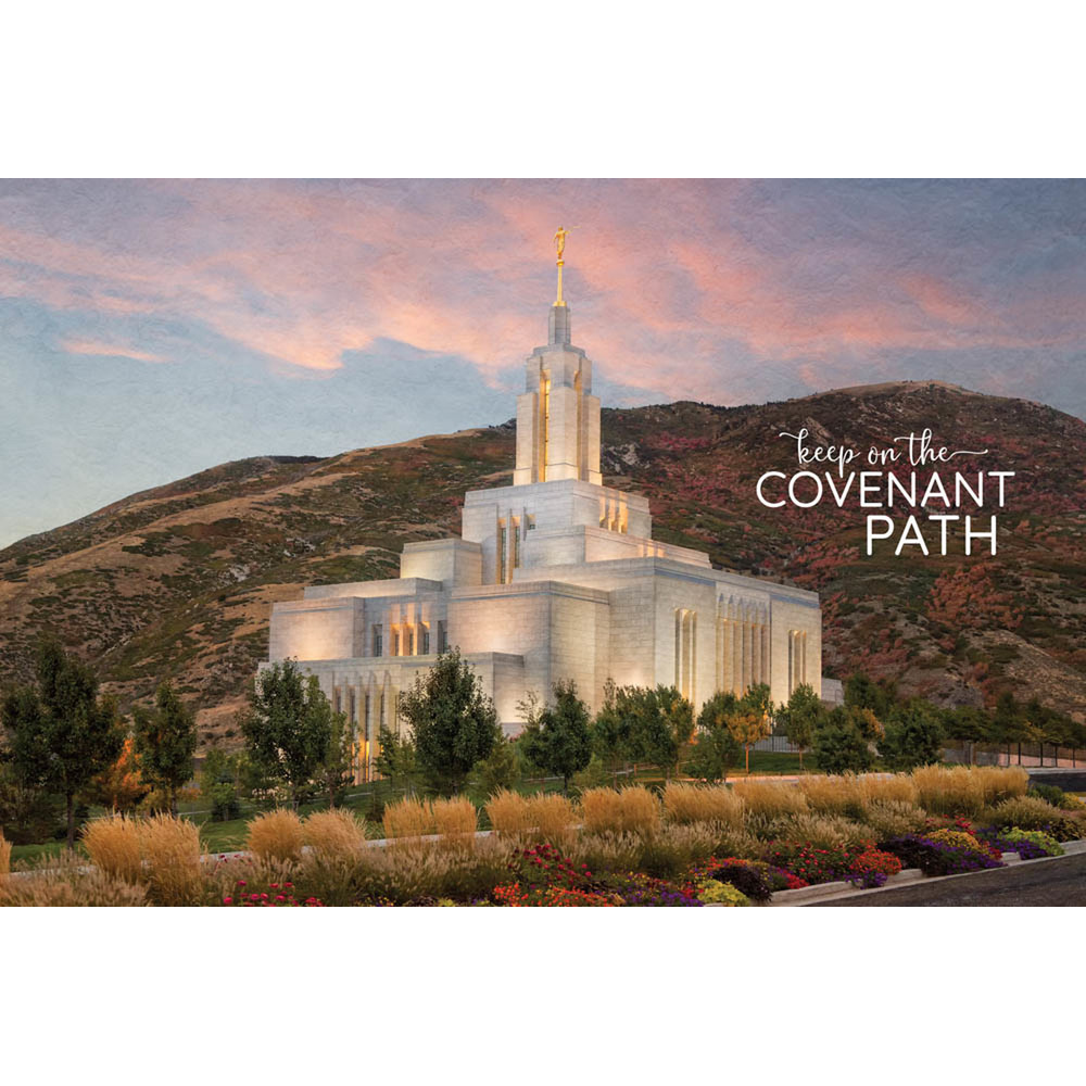 Draper Utah Temple Repositionable Poster