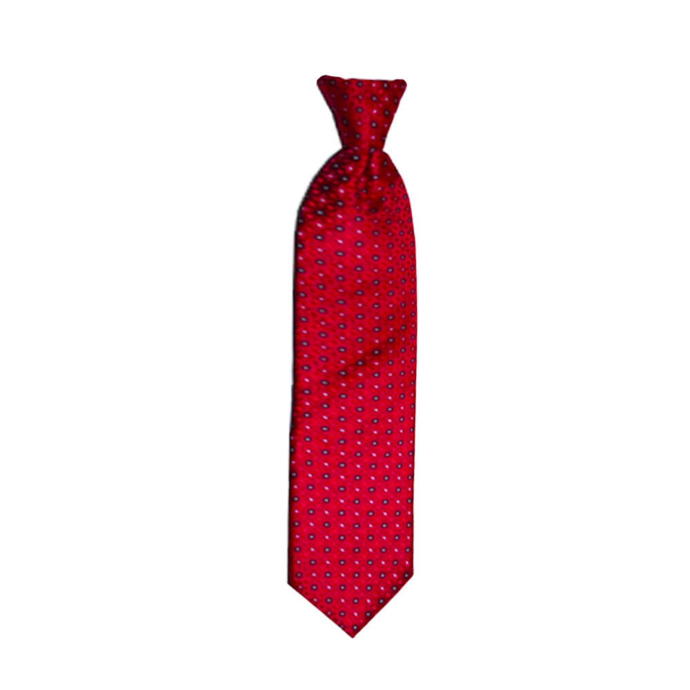 Boys' Red Zipper Necktie