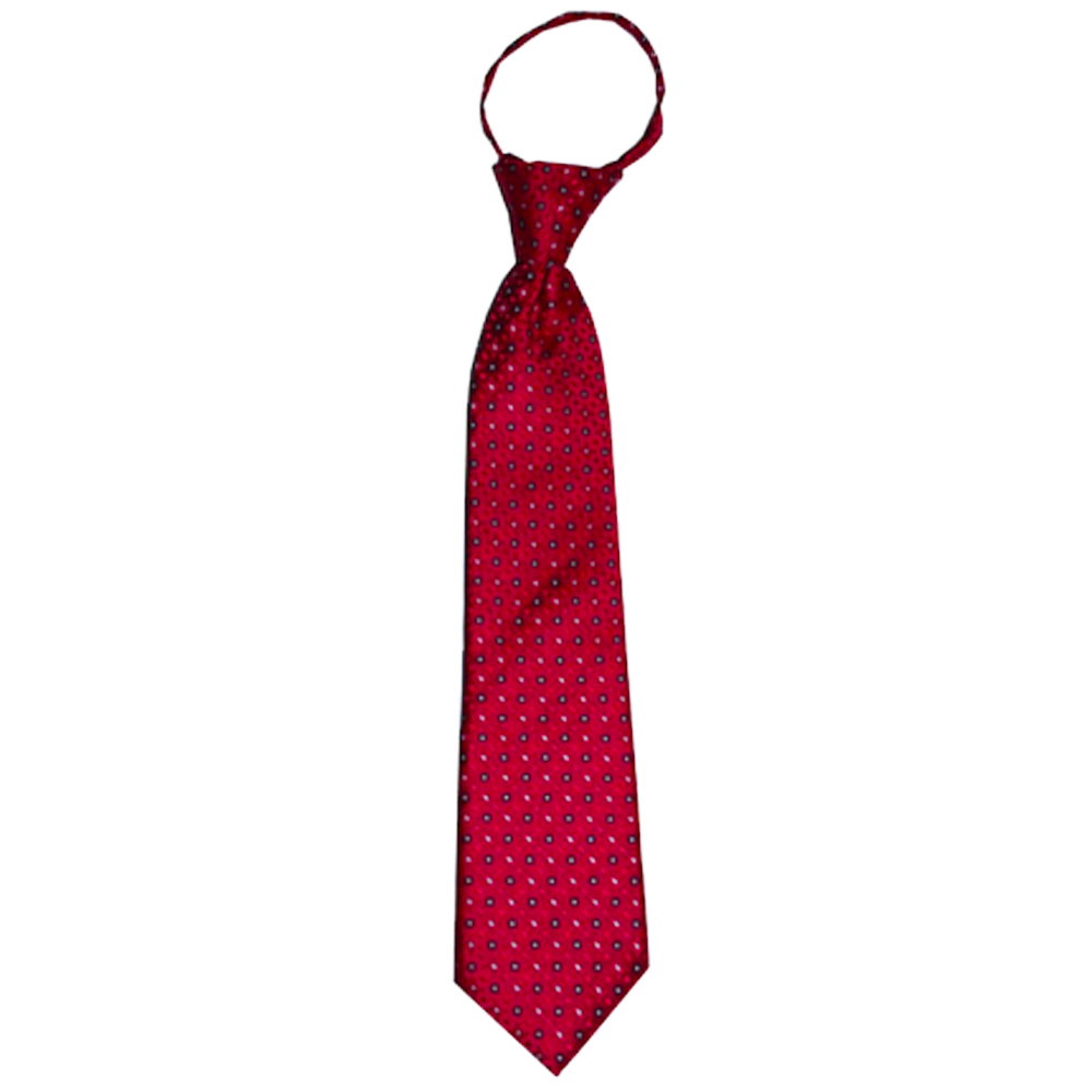 Boys' Red Zipper Necktie, , large