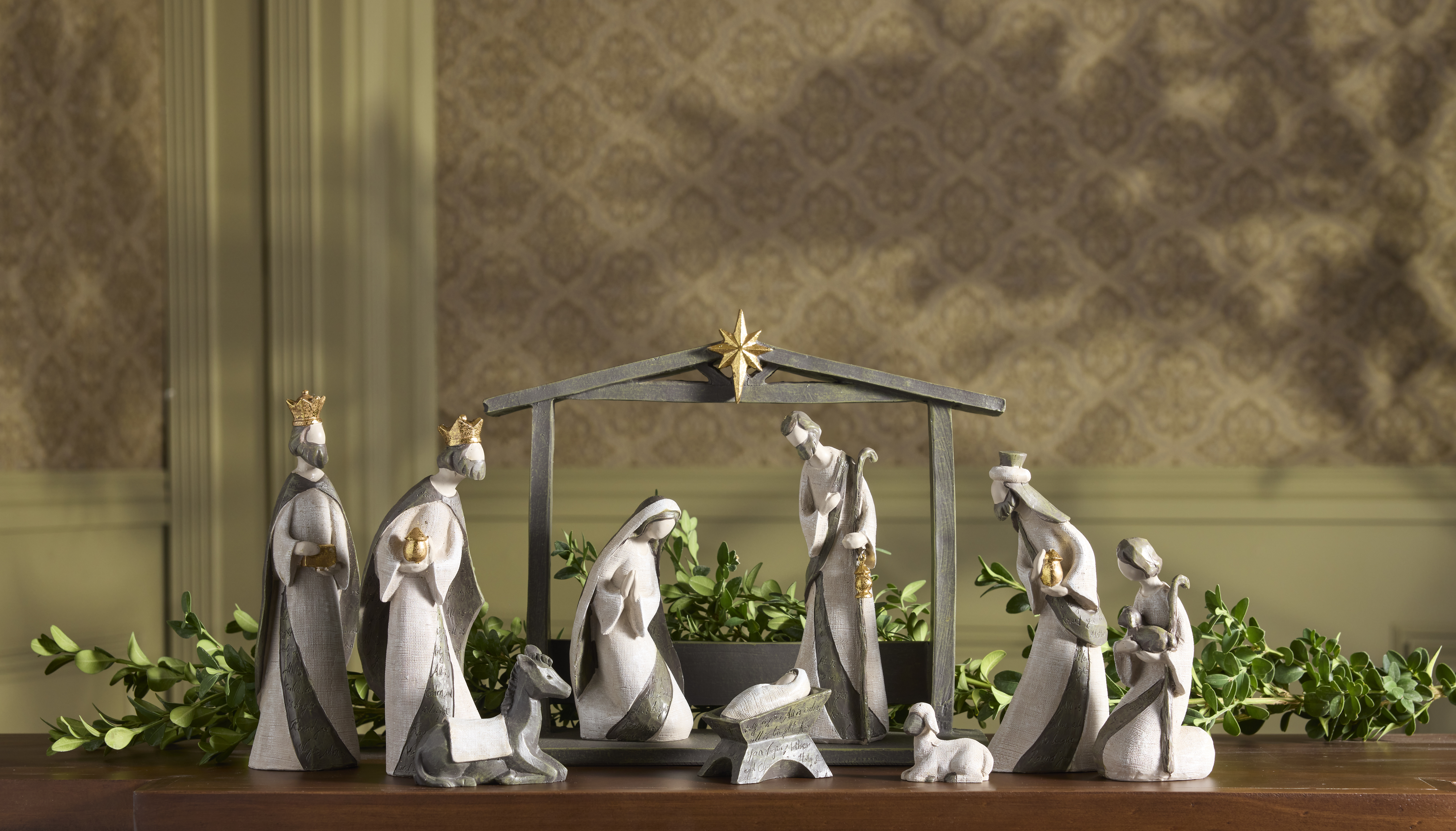 Silent Night Resin Nativity, , large image number 5