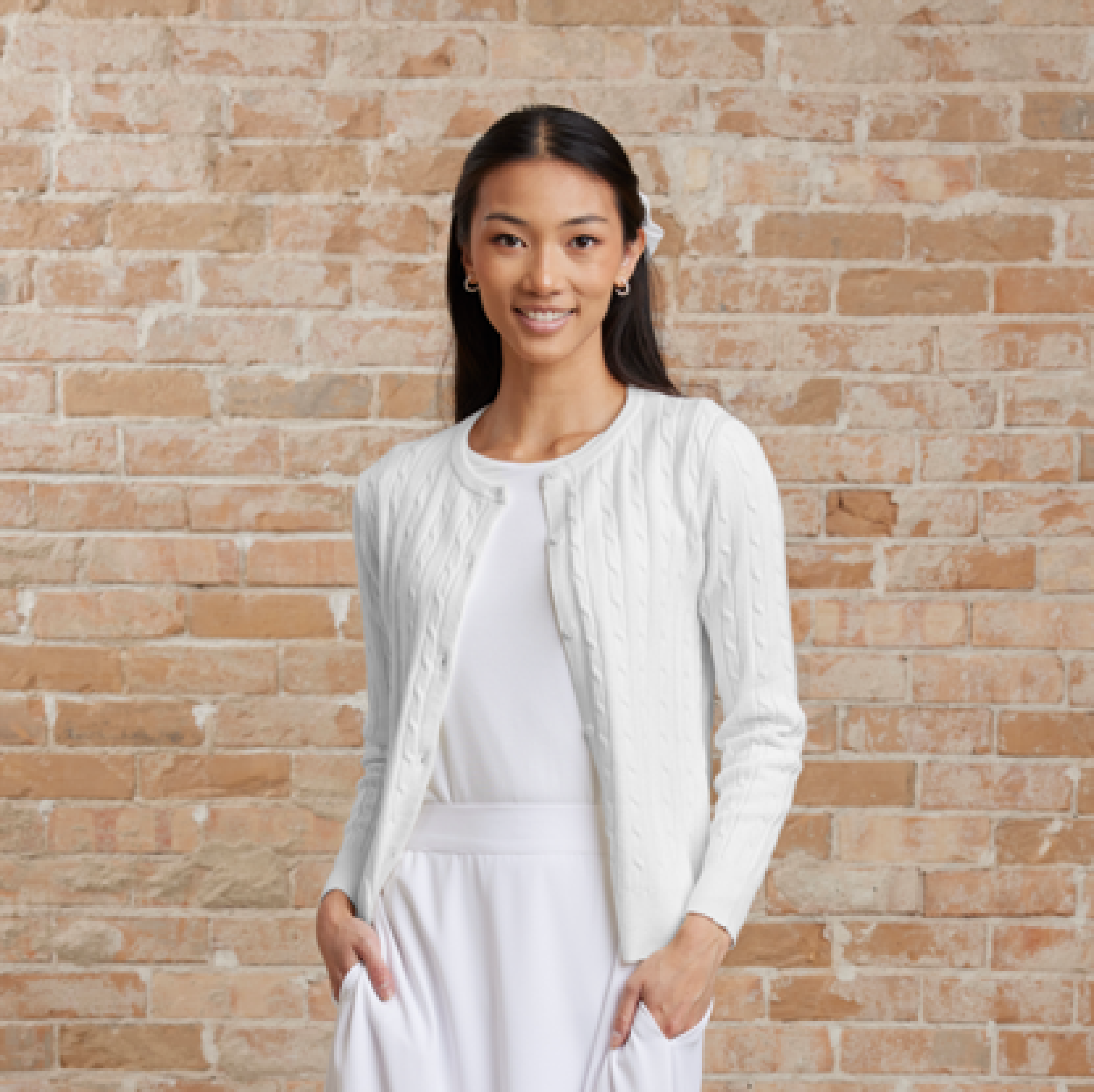 Clara White Temple Sweater, , large image number 7