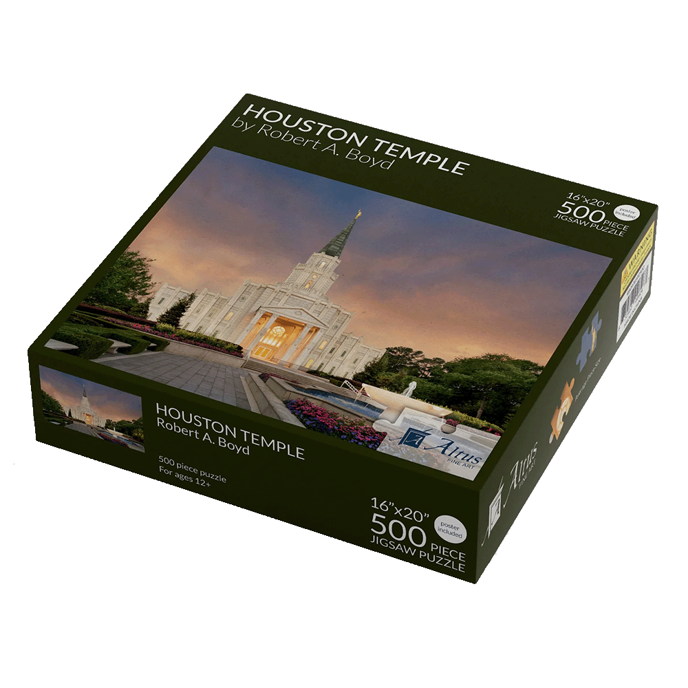 Houston Temple Eventide 500 Piece Puzzle, , large image number 3