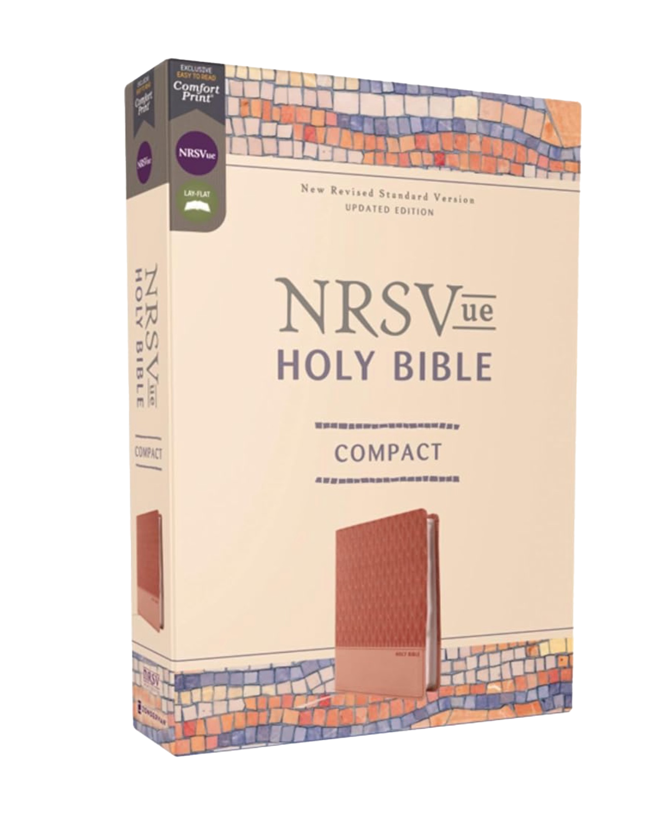 NRSVue, Holy Bible, Compact, Leathersoft, Comfort Print, Peach, , large