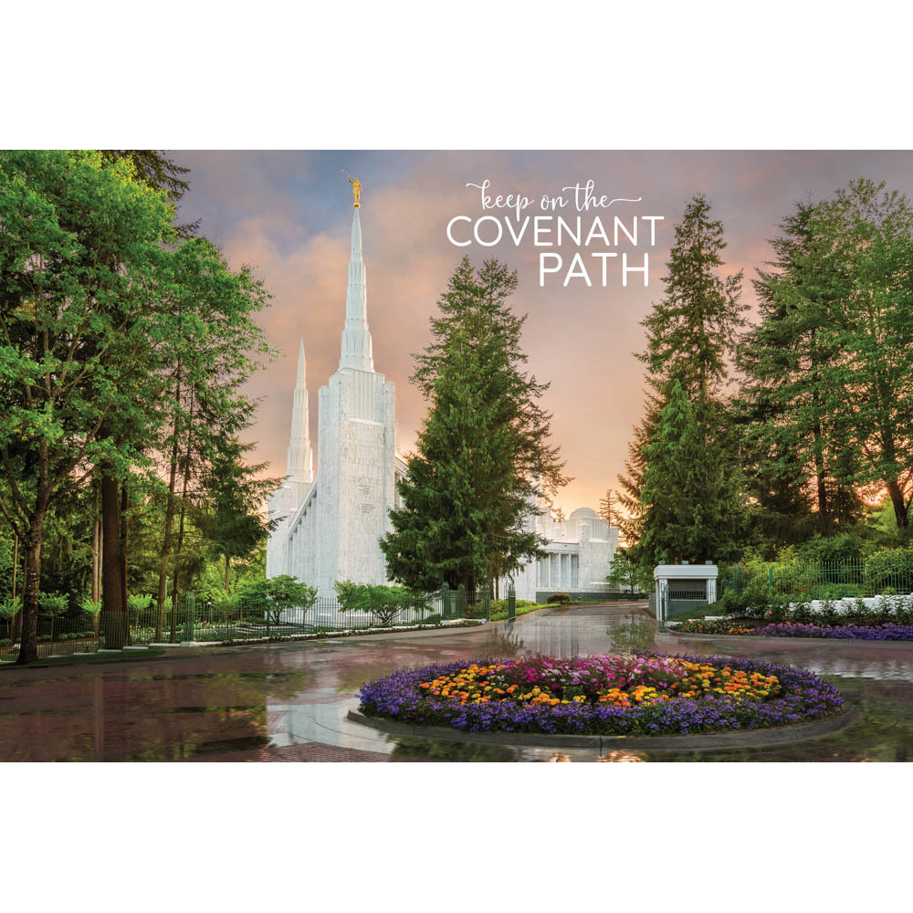 Portland Oregon Temple Repositionable Poster