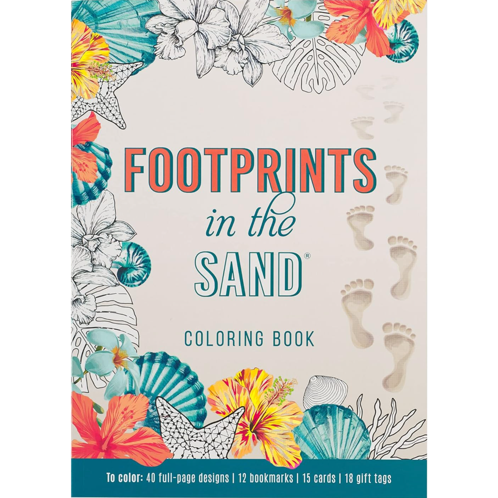 Footprints in the Sand Coloring Book